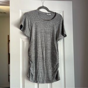 Gap Maternity gray short sleeve shirt, size small